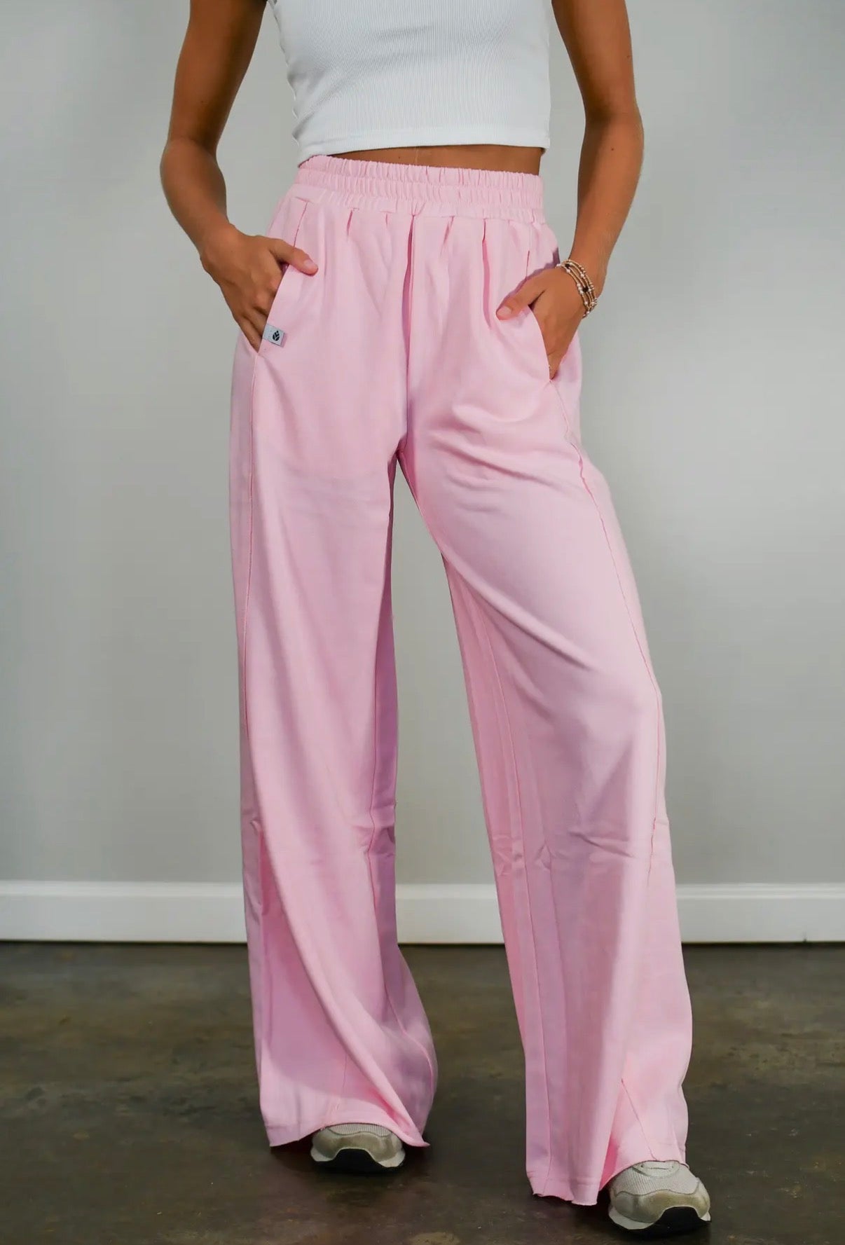 BABY PINK - STRAIGHT LEG JOGGERS