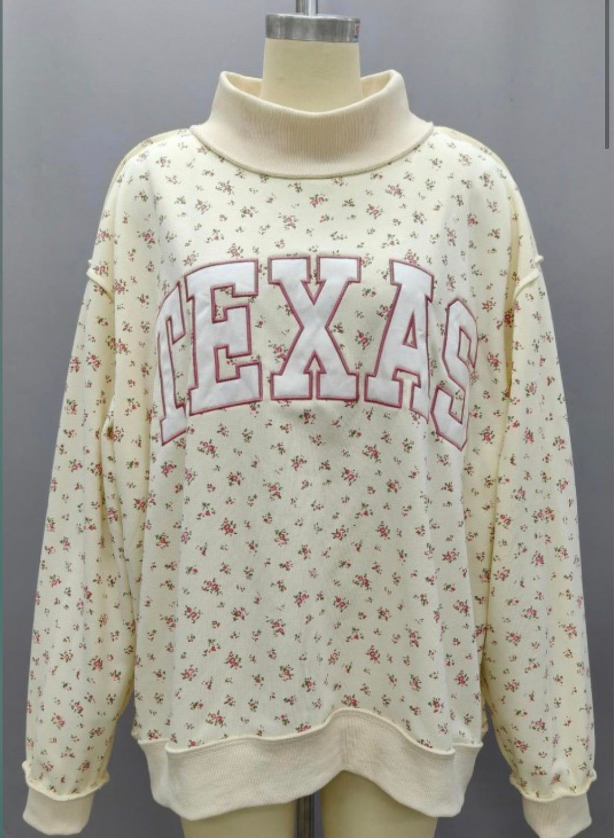 ‘Texas’ Floral Mock Neck PRE ORDER