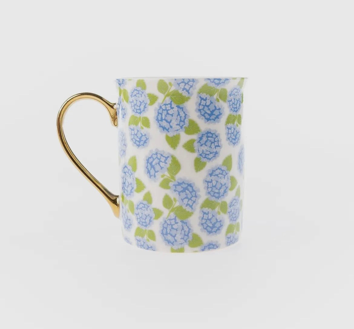 Gold Handel Mug | Hydrangea