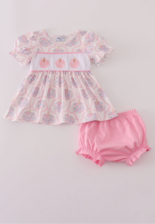 Pumpkin Smock Set