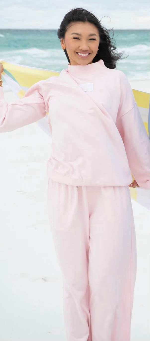 Light Pink Lulu Mac- Sweat Pants