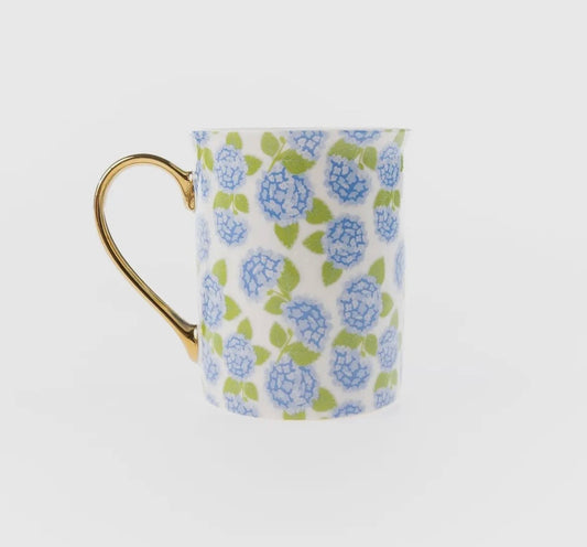 Gold Handel Mug | Hydrangea