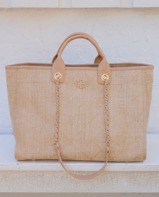 Melissa Tote Bag Lattice Tan