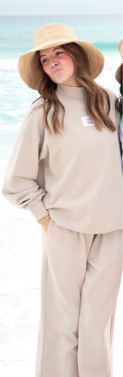 Beige - Mock Neck Only
