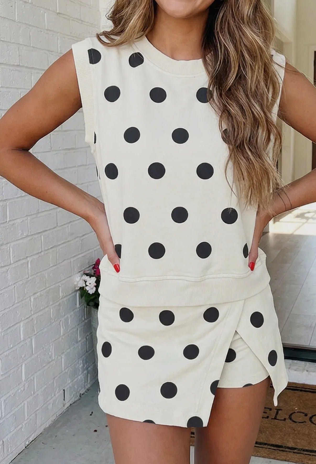 Polka Dot Skort Set